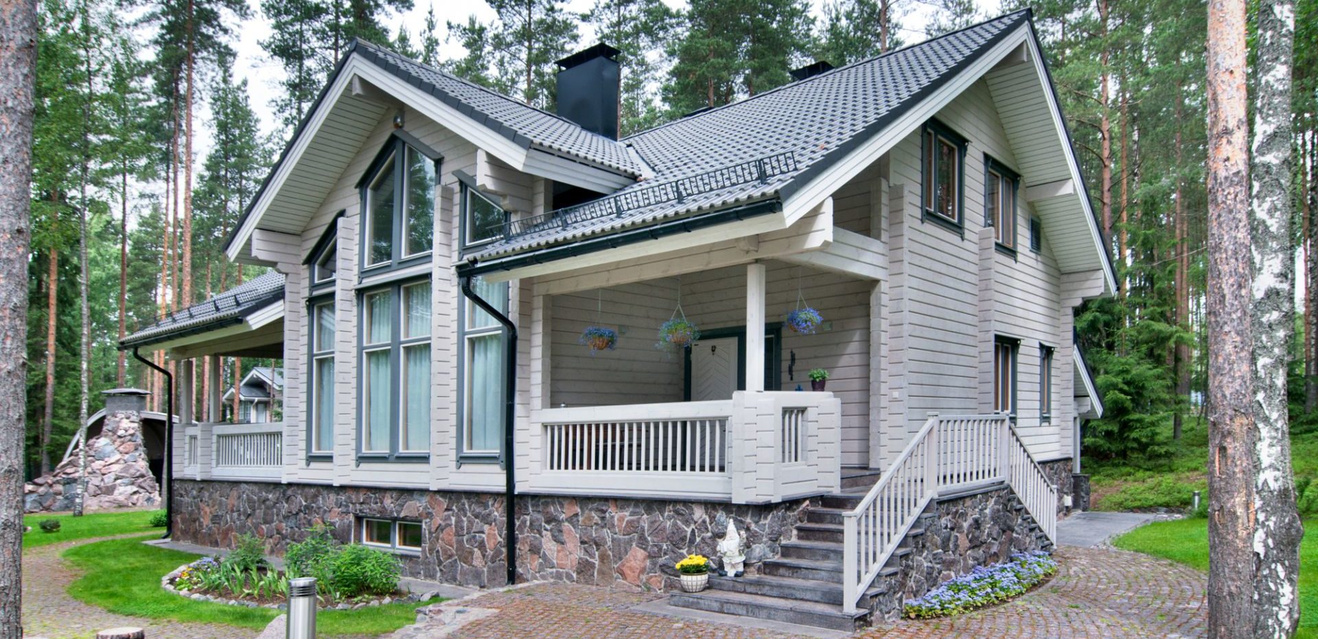 Элитный проект дома Metsuri из клееного бруса финской компании