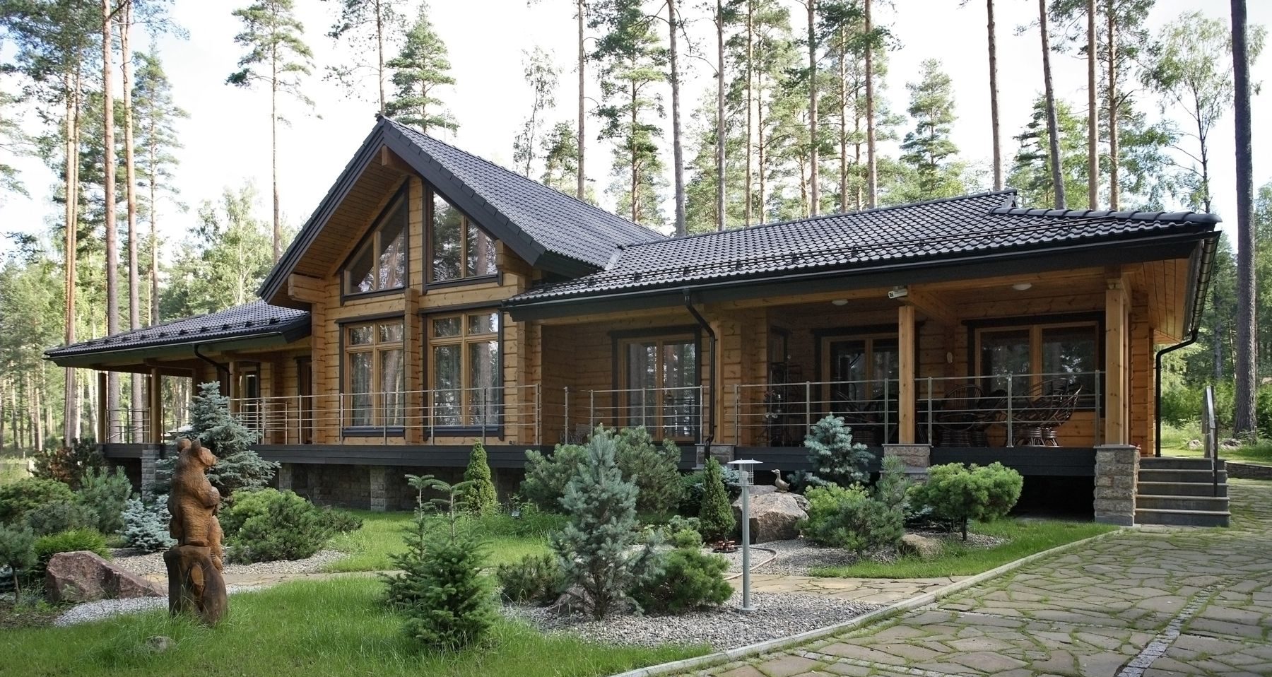 Проект скандинавского дома премиум-класса Romantikka из бруса