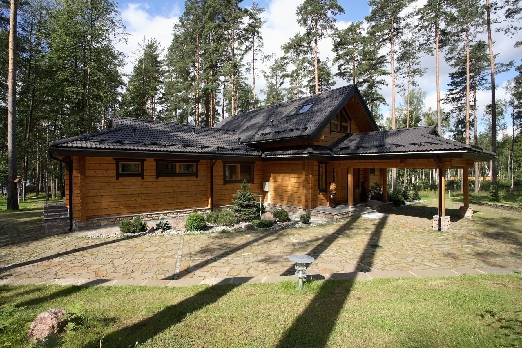 Проект скандинавского дома премиум-класса Romantikka из бруса